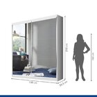 Guarda-roupa Solteiro 2 Portas De Correr 2 Gavetas E 6 Espelh