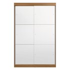 Guarda-roupa Solteiro 2 Portas De Correr 2 Gavetas E 6 Espelh