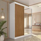 Guarda-roupa Solteiro 2 Portas De Correr 2 Gavetas E Espelho