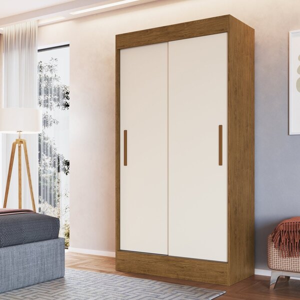 Guarda Roupa Solteiro 2 Portas De Correr 2 Gavetas Lyon Off W