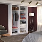 Guarda-roupa Solteiro 2 Portas De Correr 2 Gavetas Mdfmm771 E