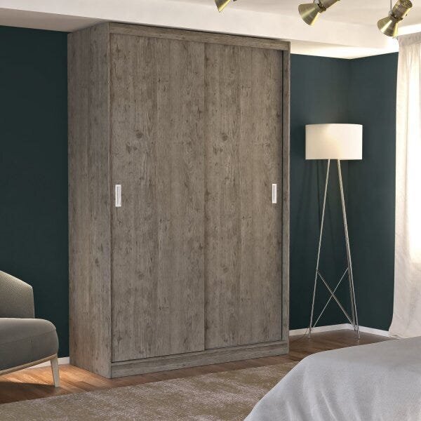 Guarda-roupa Solteiro 2 Portas De Correr 2 Gavetas Mdfmm771 E