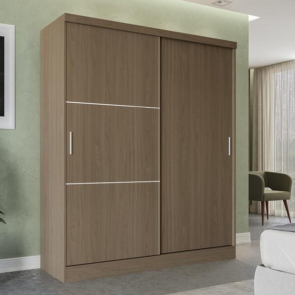 Guarda-roupa Solteiro 2 Portas De Correr 2 Gavetas Nature