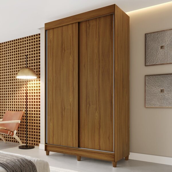 Guarda Roupa Solteiro 2 Portas De Correr 2 Gavetas Paris Conq