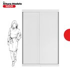 Guarda-roupa Solteiro 2 Portas De Correr 2 Gavetas Peônia Yes