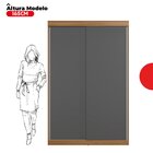 Guarda-roupa Solteiro 2 Portas De Correr 2 Gavetas Peônia Yes