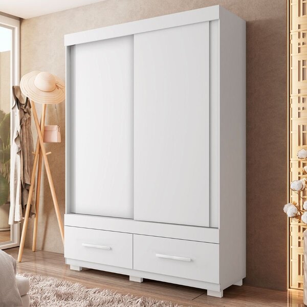 Guarda-roupa Solteiro 2 Portas De Correr 2 Gavetas Sereno Bra