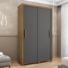 Guarda Roupa Solteiro 2 Portas De Correr 2 Gavetas Suécia Cin