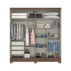 Guarda Roupa Solteiro 2 Portas De Correr 3 Gavetas B352 Briz