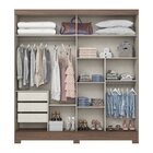 Guarda Roupa Solteiro 2 Portas De Correr 3 Gavetas Pedro Espr