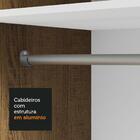 Guarda-roupa Solteiro 2 Portas De Correr 4 Gavetas Rustic Viv