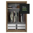 Guarda-roupa Solteiro 2 Portas De Correr 4 Gavetas Rustic Viv