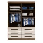 Guarda Roupa Solteiro 2 Portas De Correr 6 Gavetas Turim  Ave