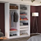 Guarda Roupa Solteiro 2 Portas De Correr  Branco