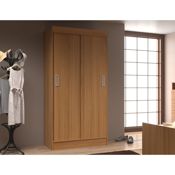 Guarda Roupa Solteiro 2 Portas De Correr Berlim  Cinamomo