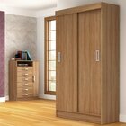 Guarda Roupa Solteiro 2 Portas De Correr Berlim Evidência Móv