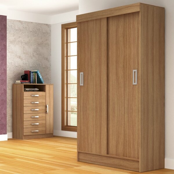 Guarda Roupa Solteiro 2 Portas De Correr Berlim Evidência Móv