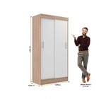 Guarda-roupa Solteiro 2 Portas De Correr Berlim Premium  Bran