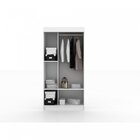 Guarda-roupa Solteiro 2 Portas De Correr Berlim Premium  Bran