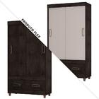 Guarda Roupa Solteiro 2 Portas De Correr Café 20022-95 Araplac