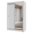 Guarda-roupa Solteiro 2 Portas De Correr Com Espelho 2 Gaveta