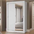 Guarda-roupa Solteiro 2 Portas De Correr Com Espelho 2 Gaveta