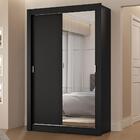 Guarda-roupa Solteiro 2 Portas De Correr Com Espelho 2 Gaveta