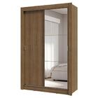 Guarda-roupa Solteiro 2 Portas De Correr Com Espelho 4 Gaveta