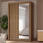 Guarda-roupa Solteiro 2 Portas De Correr Com Espelho 4 Gaveta