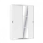 Guarda Roupa Solteiro 2 Portas De Correr Com Espelho Harmony