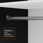 Guarda-roupa Solteiro 2 Portas De Correr Com Espelho Preto Mi