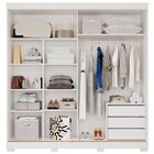 Guarda-roupa Solteiro 2 Portas De Correr Com Pés 231cm 100% M