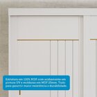 Guarda-roupa Solteiro 2 Portas De Correr Com Pés 231cm 100% M