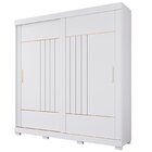 Guarda-roupa Solteiro 2 Portas De Correr Com Pés 231cm 100% M