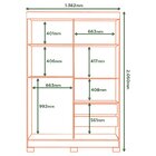 Guarda Roupa Solteiro 2 Portas De Correr E 2 Gavetas Apiúna C