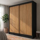 Guarda Roupa Solteiro 2 Portas De Correr E 2 Gavetas Peônia P