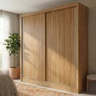 Guarda-roupa Solteiro 2 Portas De Correr E 2 Gavetas Peônia Y