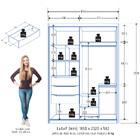 Guarda Roupa Solteiro 2 Portas De Correr Em Mdf Splendido Zan