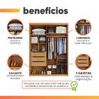 Guarda Roupa Solteiro 2 Portas De Correr Em Mdf Splendido Zan