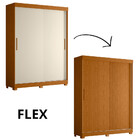 Guarda Roupa Solteiro 2 Portas De Correr Flex Color Spin Alba