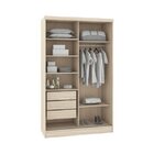 Guarda-roupa Solteiro 2 Portas De Correr Prisma Móveis Castro