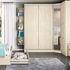 Guarda-roupa Solteiro 2 Portas De Correr Prisma Móveis Castro