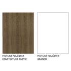 Guarda-roupa Solteiro 2 Portas De Correr Rustic/branco Milano