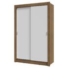Guarda-roupa Solteiro 2 Portas De Correr Rustic/branco Milano