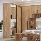 Guarda Roupa Solteiro 2 Portas De Espelho 1,38 M Lotus Belmax