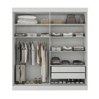Guarda-roupa Solteiro 2 Portas E 2 Gavetas Casa Blanca Branco