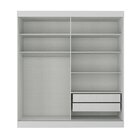 Guarda-roupa Solteiro 2 Portas E 2 Gavetas Casa Blanca Branco