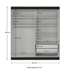 Guarda-roupa Solteiro 2 Portas E 2 Gavetas Casa Blanca Preto