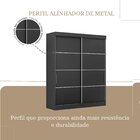 Guarda-roupa Solteiro 2 Portas E 2 Gavetas Casa Blanca Preto