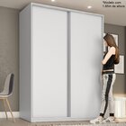 Guarda Roupa Solteiro 2 Portas Em Bp Belluno  Branco